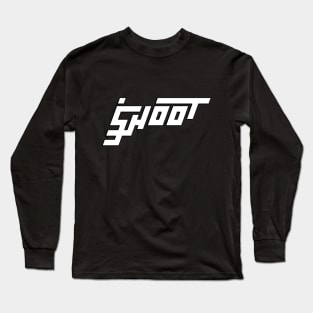 Shoot - Cyberpunk Logotype Style Long Sleeve T-Shirt